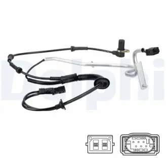 Датчик ABS задн Лів VW PASSAT B5, PASSAT B5.5 1.6-4.0 08.96-05.05 Delphi SS20824