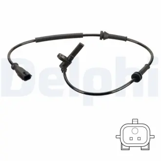 Датчик ABS передн Лів/Прав RENAULT TWINGO II, WIND 1.2/1.5D/1.6 03.07- Delphi SS20839