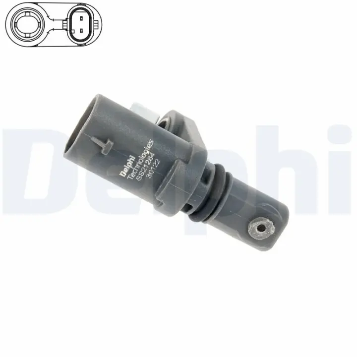 Датчик ABS задн Лів/Прав DS DS 3 / DS 3, DS 4 II, DS 7, DS 9 CITROEN BERLINGO, BERLINGO/MINIVAN, C4 GRAND PICASSO II, C4 III, C4 PICASSO II, C4 SPACETOURER, C4 X, C5 AIRCROSS 1.2-Electric 02.13- Delphi SS21264-12B1 (фото 1)
