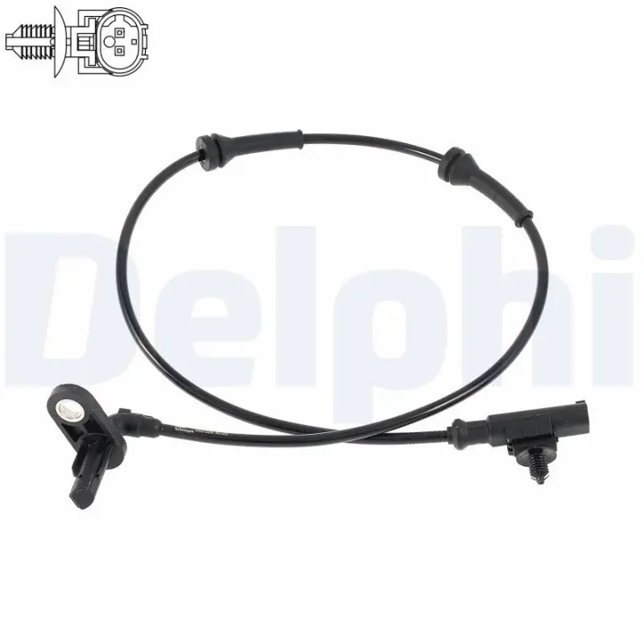 Датчик ABS задн.лів.Note, Micra 02- Delphi SS2128612B1 (фото 1)