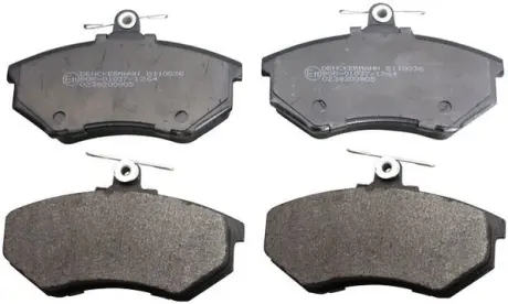 К-кт перед. гальм. колодок VAG 80/A4/Cabriolet/Chery Tiggo, Amulet, Fora DENCKERMANN B110036