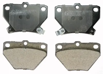 Гальмівні колодкі дискови зад. Toyota Corolla 1.4 02-07/Yaris 1.3 99- DENCKERMANN B110871 (фото 1)