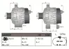 Генератор (14В, 140А, новий із заставою) AUDI A4 B6, A6 C5 SKODA SUPERB I VW PASSAT B5, PASSAT B5.5 1.9D/2.0D 02.00-03.08 DENSO DAN3021 (фото 3)