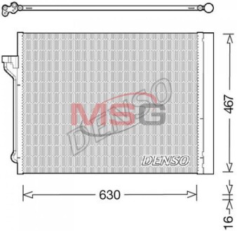 Радіатор кондиціонера DENSO DCN05029