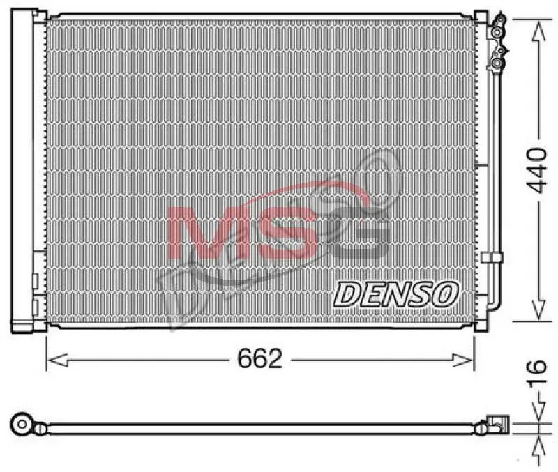 Конденсер кондиціонера DENSO DCN05032 (фото 1)