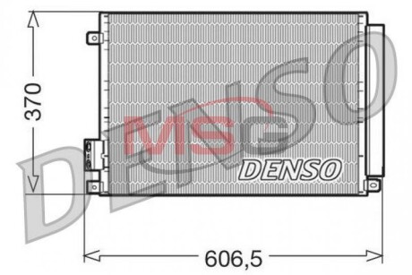 Конденсатор кондицiонера FIAT/FORD 500/Ka &quot;09,1,4 &quot;07&gt;&gt; DENSO DCN09045 (фото 1)