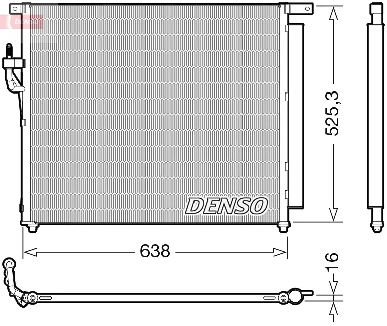 Конденсер кондиціонера DENSO DCN10049 (фото 1)