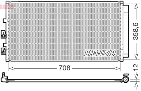 Конденсатор, система кондиціонування повітря DENSO DCN10062