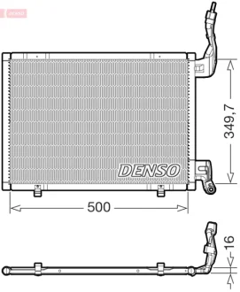 Конденсатор, система кондиціонування повітря DENSO DCN10064