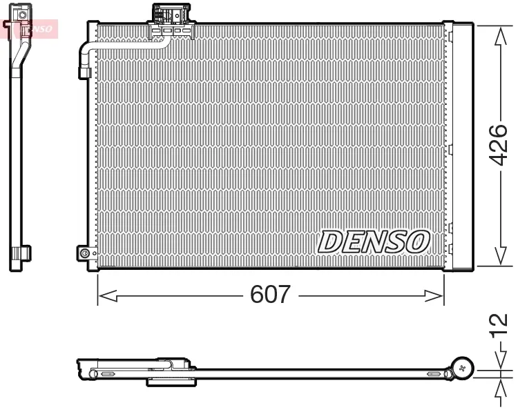Конденсатор, система кондиціонування повітря DENSO DCN17064 (фото 1)