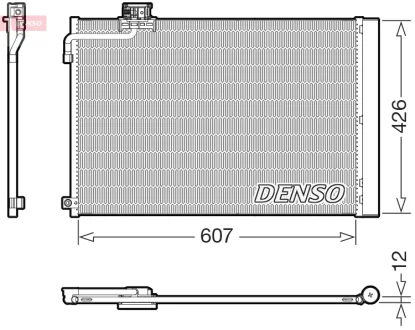 Конденсатор, система кондиціонування повітря DENSO DCN17064