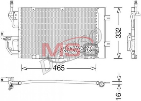 Конденсер кондиціонера DENSO DCN20037 (фото 1)