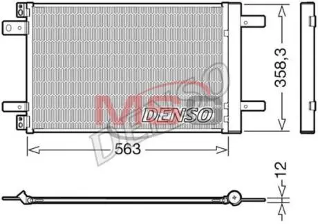 Радіатор кондиціонера DENSO DCN21032