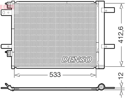 Конденсатор, система кондиціонування повітря DENSO DCN21036
