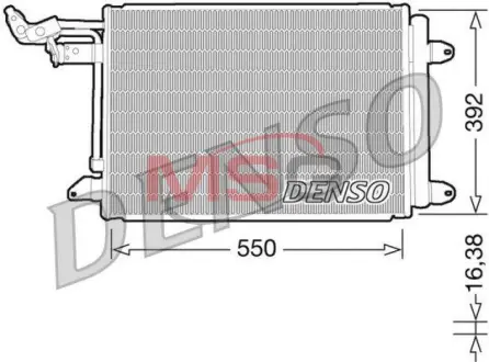 Радіатор кондиціонера DENSO DCN32002 (фото 1)