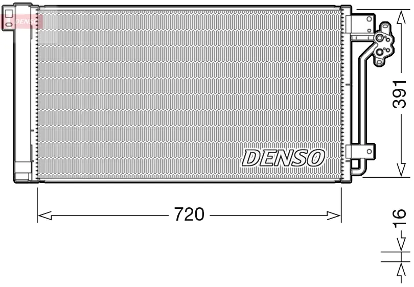 Радiатор кондицiонера DENSO DCN32020 (фото 1)