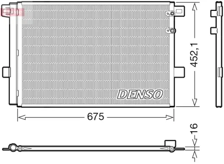 Конденсер кондиціонера DENSO DCN32065