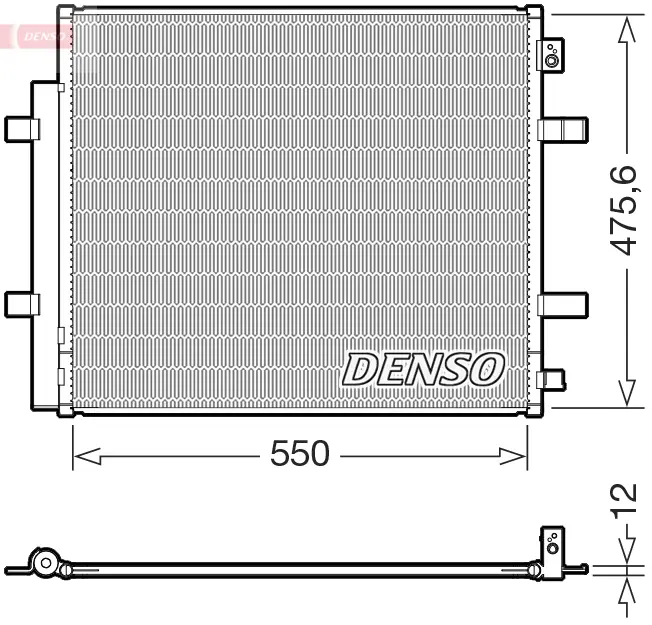 Конденсер кондиціонера DENSO DCN32073 (фото 1)