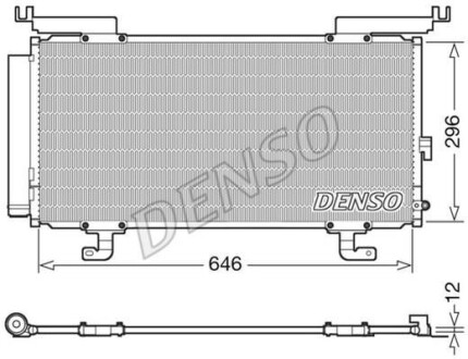 Конденсер кондиціонера DENSO DCN36004