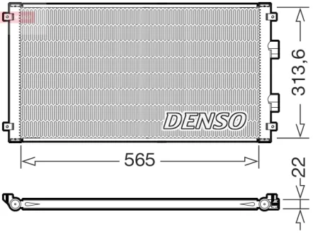 Конденсатор, система кондиціонування повітря DENSO DCN46039