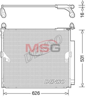 Конденсатор кондицiонера TOYOTA LandCruiserPrado(J15) &quot;3,0(D-4D) &quot;09&gt;&gt; DENSO DCN50038 (фото 1)