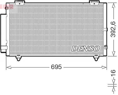 Конденсатор, система кондиціонування повітря DENSO DCN50130