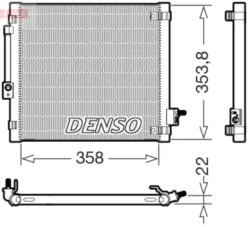 Конденсатор кондицiонера Denso TESLA Model S "L "13>> DENSO DCN99081