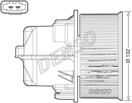 Вентилятор салону LAND ROVER / VOLVO Range Rover Evoque / XC60 2011 - DENSO DEA33002 (фото 1)