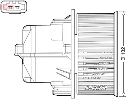 Вентилятор салону LAND ROVER / VOLVO Range Rover Evoque / XC60 2011 - DENSO DEA33002