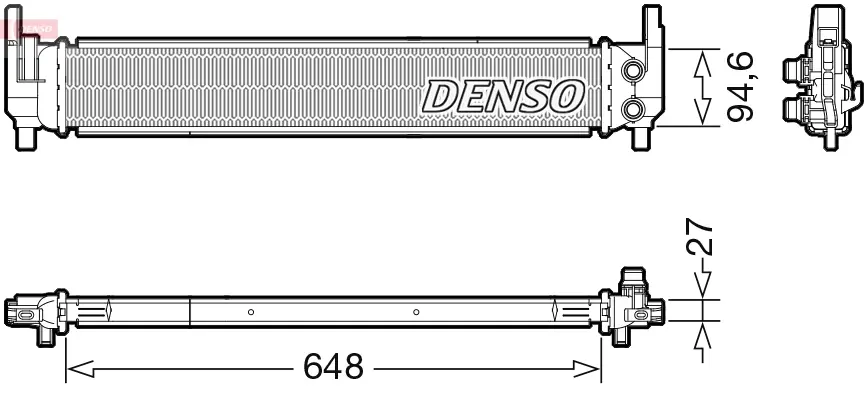 Інтеркулер Denso AUDI/SEAT/SKODA/VW A3/Leon/Octavia/Golf "1,0-1,6 "12>> DENSO DRM02042 (фото 1)