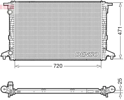 Радіатор AUDI A4/A5/Q5/Q7 "1,4-2,0 "15>> DENSO DRM02043