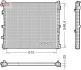 Радіатор охолоджування DENSO DRM05018 (фото 1)