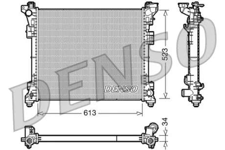 Радіатор охолоджування DENSO DRM06006