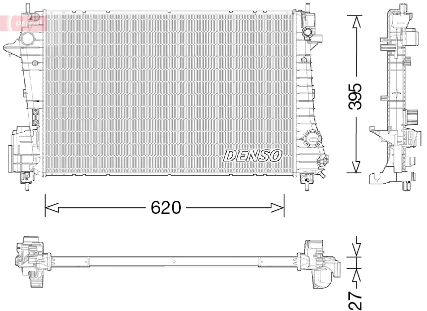 Радіатор DENSO DRM15009 (фото 1)