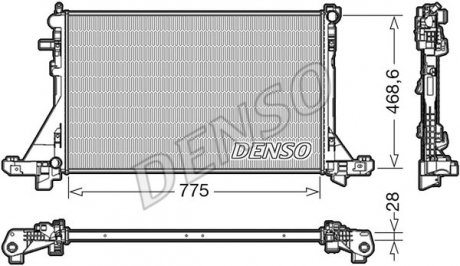 Радiатор NISSAN Master/Movano/NV400 &quot;10&gt;&gt; - знято з виробництва DENSO DRM23093 (фото 1)