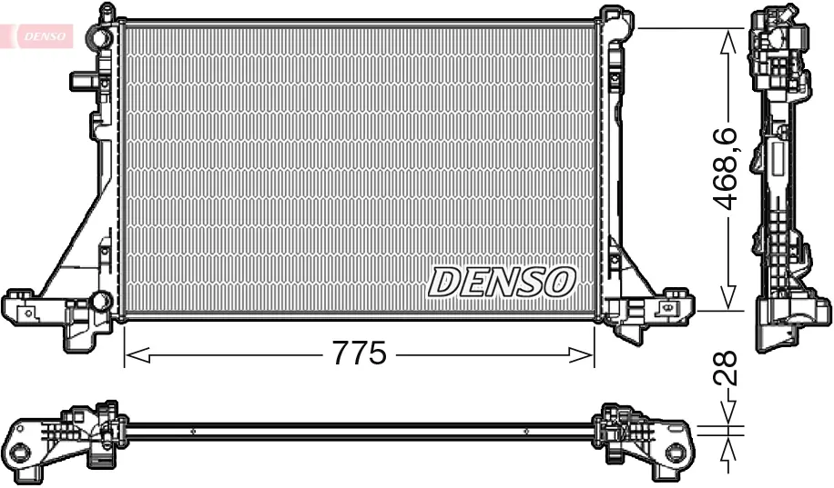 Радіатор NISSAN/OPEL/RENAULT NV400/Movano/Master "10>> - знято з виробництва DENSO DRM23112 (фото 1)