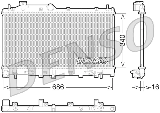 Конденсер DENSO DRM36015 (фото 1)