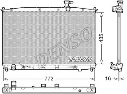 Радіатор HYUNDAI SantaFe \'\'06-12 DENSO DRM41024