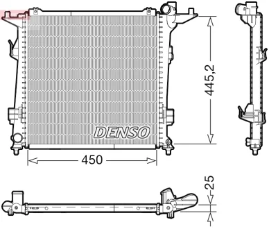 Радіатор охолоджування DENSO DRM43006