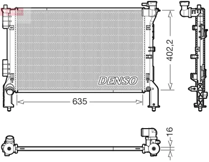 Радіатор охолоджування DENSO DRM43012