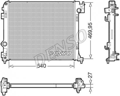 Радіатор NISSAN X-Trail (T32) \&#039;\&#039;1,6 &quot;14&gt;&gt; DENSO DRM46065 (фото 1)