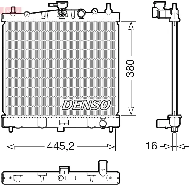 Радіатор Denso NISSAN Note "1,6 "06-12 DENSO DRM46067 (фото 1)