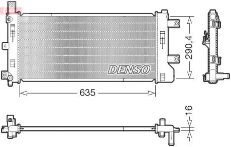 Радіатор NISSAN Leaf EV/NV200 EV "10>> DENSO DRM46105