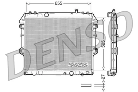 Радіатор охолоджування DENSO DRM50039