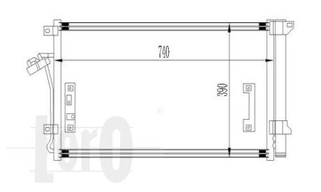 Радiатор кондицiонера з осушувачем DEPO/LORO 003-016-0020