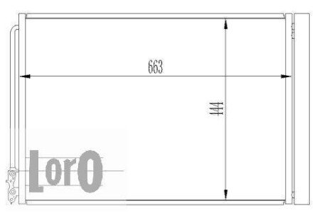 Радiатор кондицiонера DEPO/LORO 004-016-0003