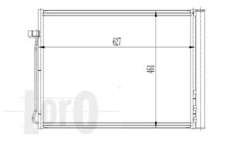 Радіатор кондиціонера X5 (E70/F15/F85)/X6(E71/E72/F16/F86) 2.0D-4.8 06- DEPO/LORO 004-016-0020