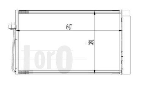 Радiатор кондицiонера з осушувачем DEPO/LORO 004-016-0025