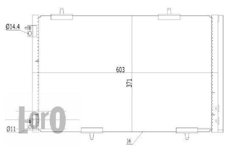 Радiатор кондицiонера DEPO/LORO 009-016-0002