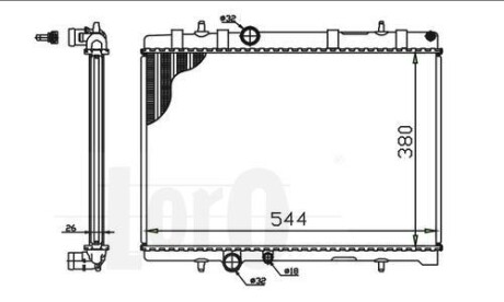 Радiатор охолодження DEPO/LORO 009-017-0015